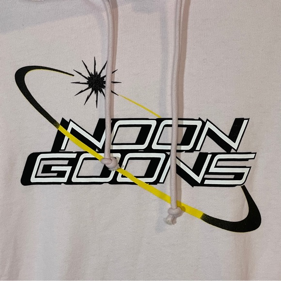 Noon Goons Light Pink Orbit Graphic Print Hoodie M NWOT - Picture 3 of 7